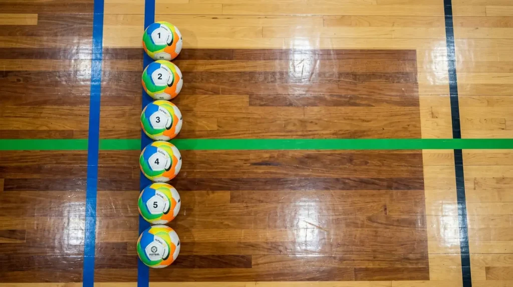 Wettschein mit mehreren verbundenen Futsal-Tipps und multiplizierter Gesamtquote