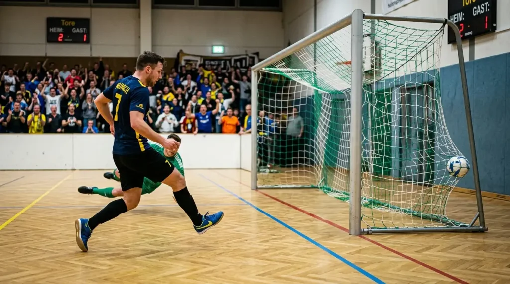 Tor-Linie und Über/Unter-Quoten beim Futsal mit Torschnitt-Statistik im Hallenfußball