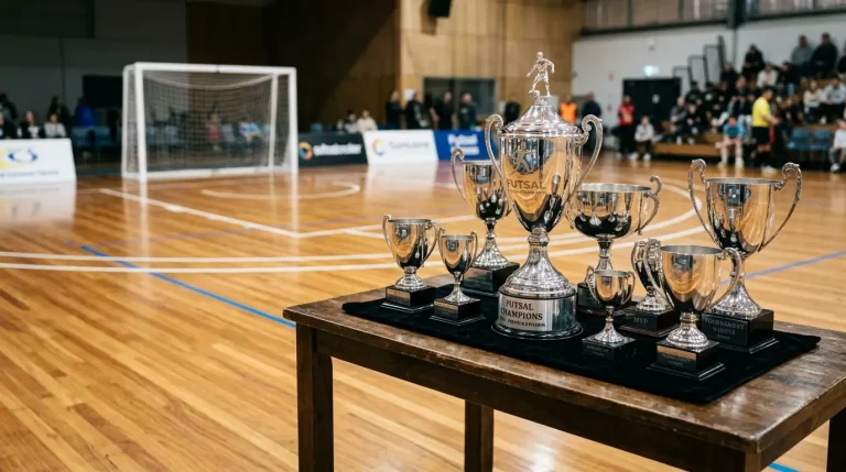 Pokalsammlung des Futsal-Rekordmeisters TSV Weilimdorf neben niedrigen Favoritenquoten